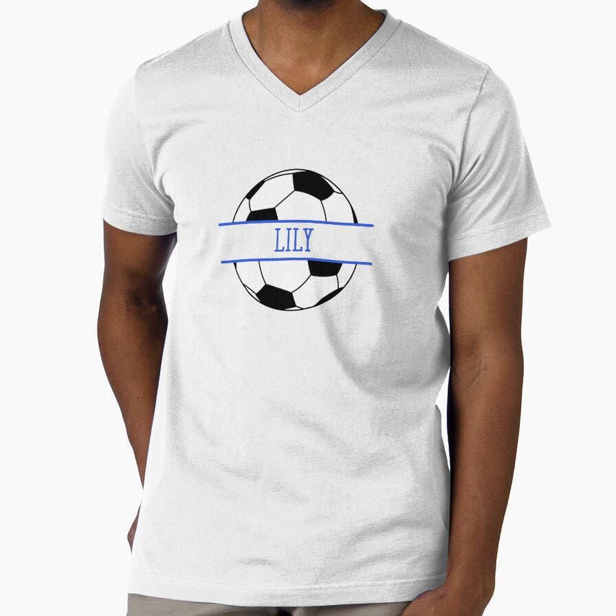 Lily Personalized Soccer Ball by AtriumHouse Unisex , , , Long Sleeve Tee