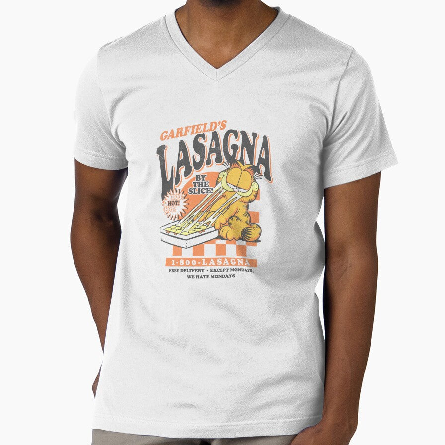 Garfield Vintage By The Slice Garfield's Lasagna Poster by FifthSun