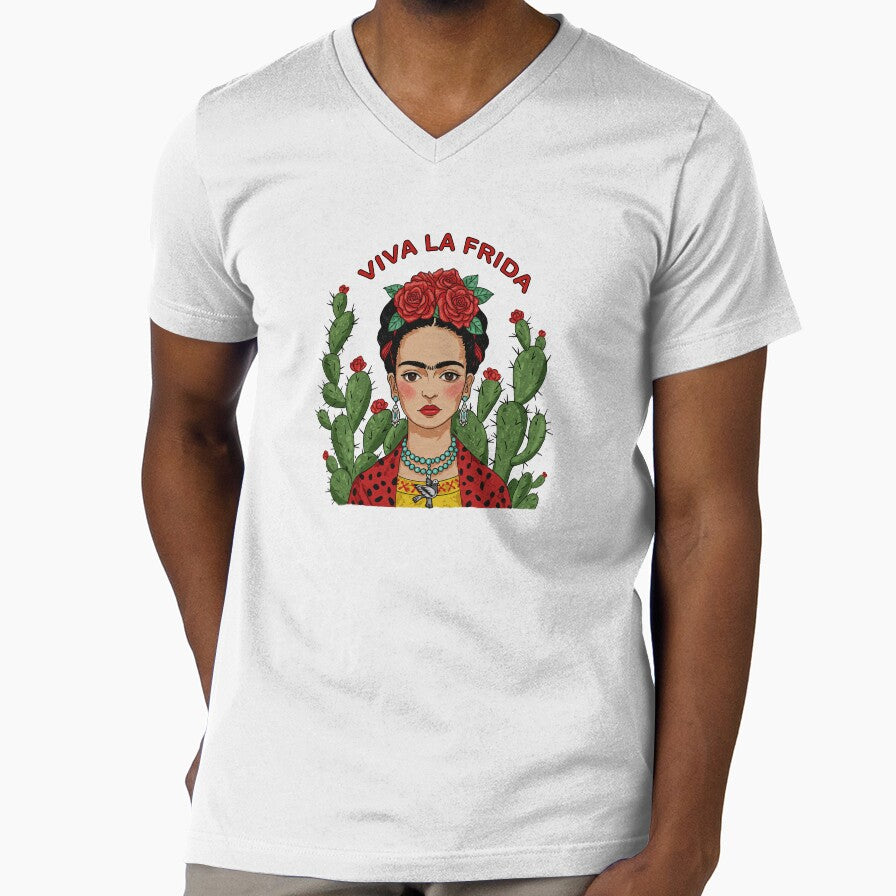 Viva La Frida Kahlo  with Cactus by TeeARTHY