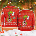 St George Illawarra Dragons Nrl Grinch Hand Ugly Christmas Sweater 3D