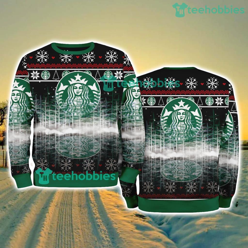 Starbucks Coffee Pine Christmas Ugly Sweater New Style Best Gift For Fans