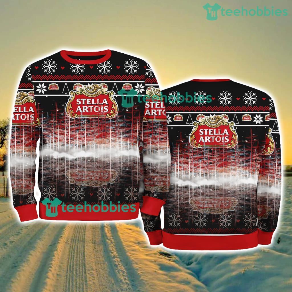 Stella Artois Pine Christmas Ugly Sweater New Style Best Gift For Fans