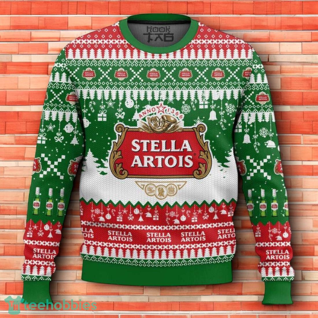 Stella Artois United Kingdom Beer Ugly Christmas Sweater 3D Design For Men Women