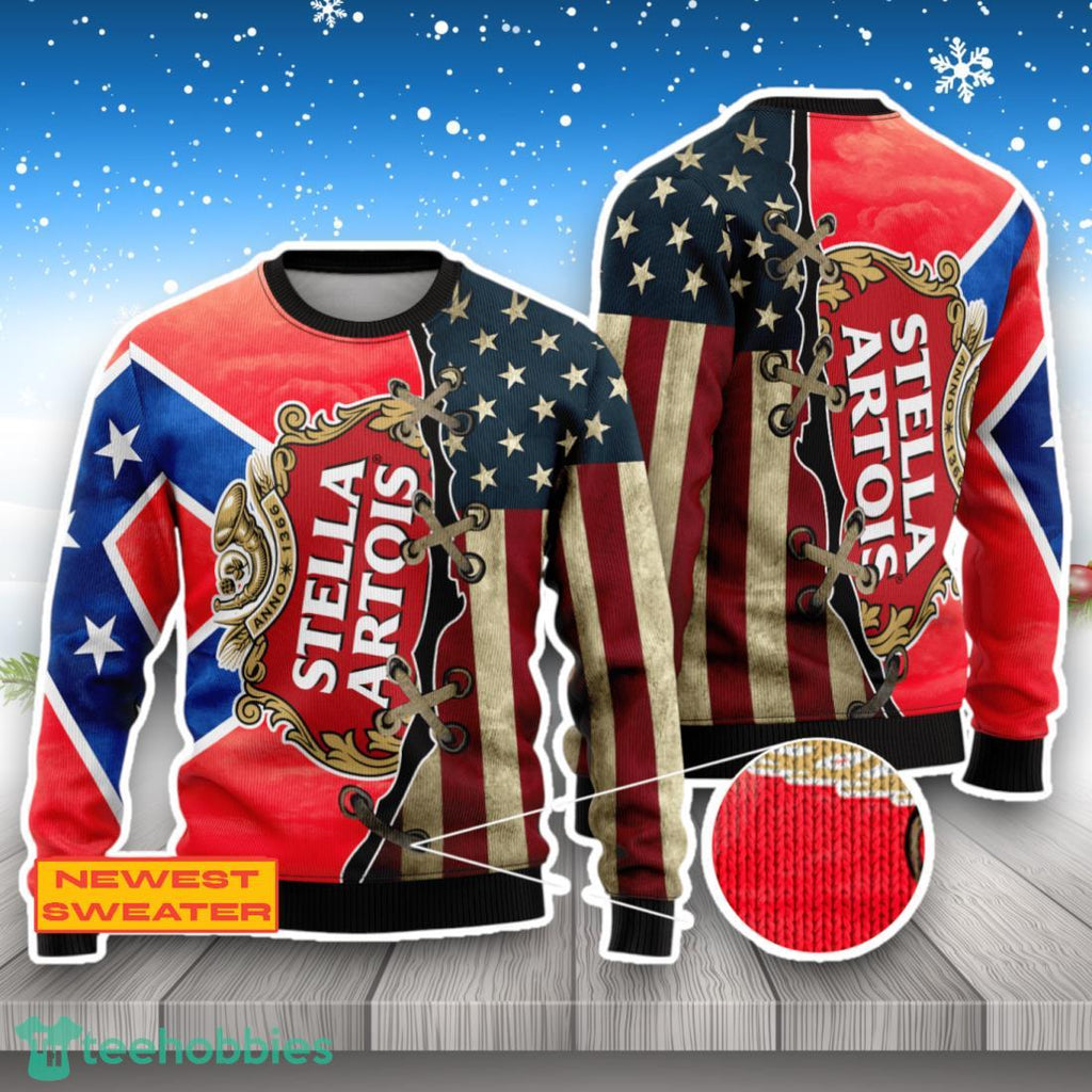 Stella Artois USA Flag 3D Sweater For Men Women