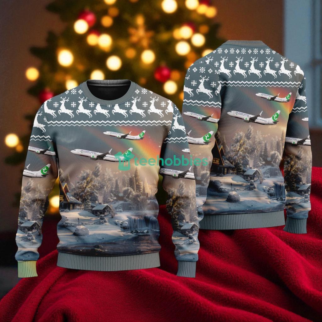 Sun Country Airlines (Transavia Airlines) Boeing 737- American Airlines Christmas House Under The Rainbow Ugly Sweater For You