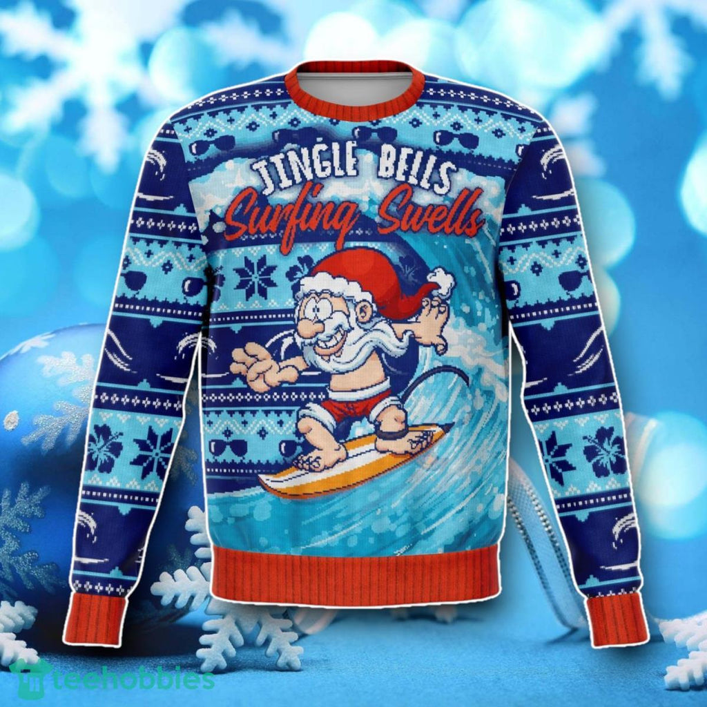 Surfing Wells Funny Ugly Christmas Sweater Unique Gift For Men Women