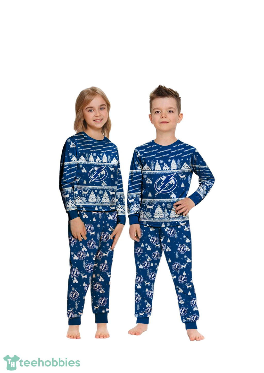 Tampa Bay Lightning Christmas Pattern Family Matching Pajamas Sets Best Gift For Christmas
