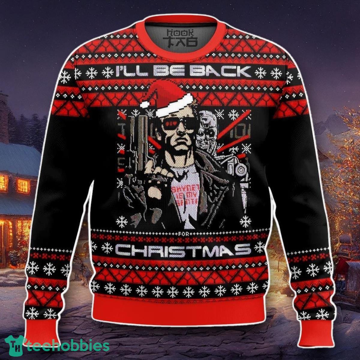 Terminator I’ll Be Back, A Very Cyber Christmas Ugly Sweater Unique Gift