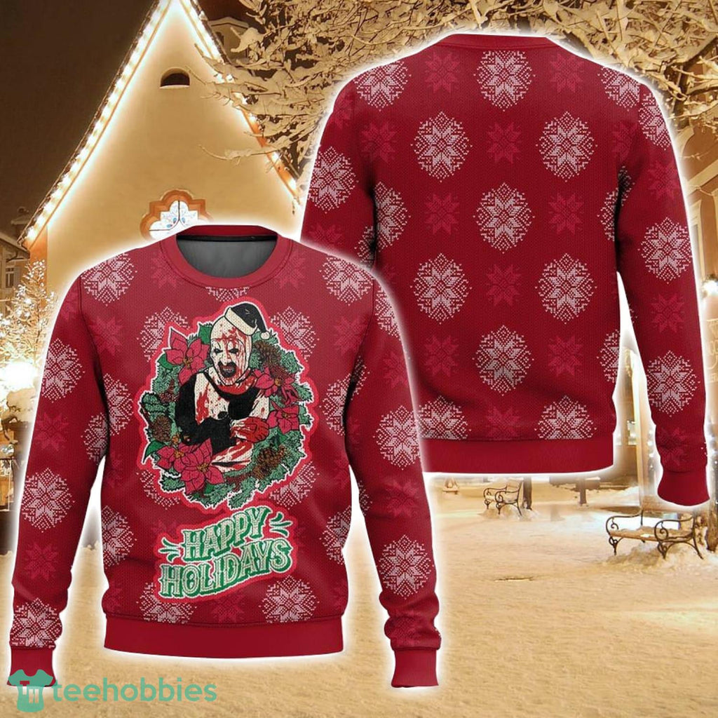 Terrifier Happy Holidays Ugly Christmas Sweater For Men And Women Christmas Holiday Gift Family Gift