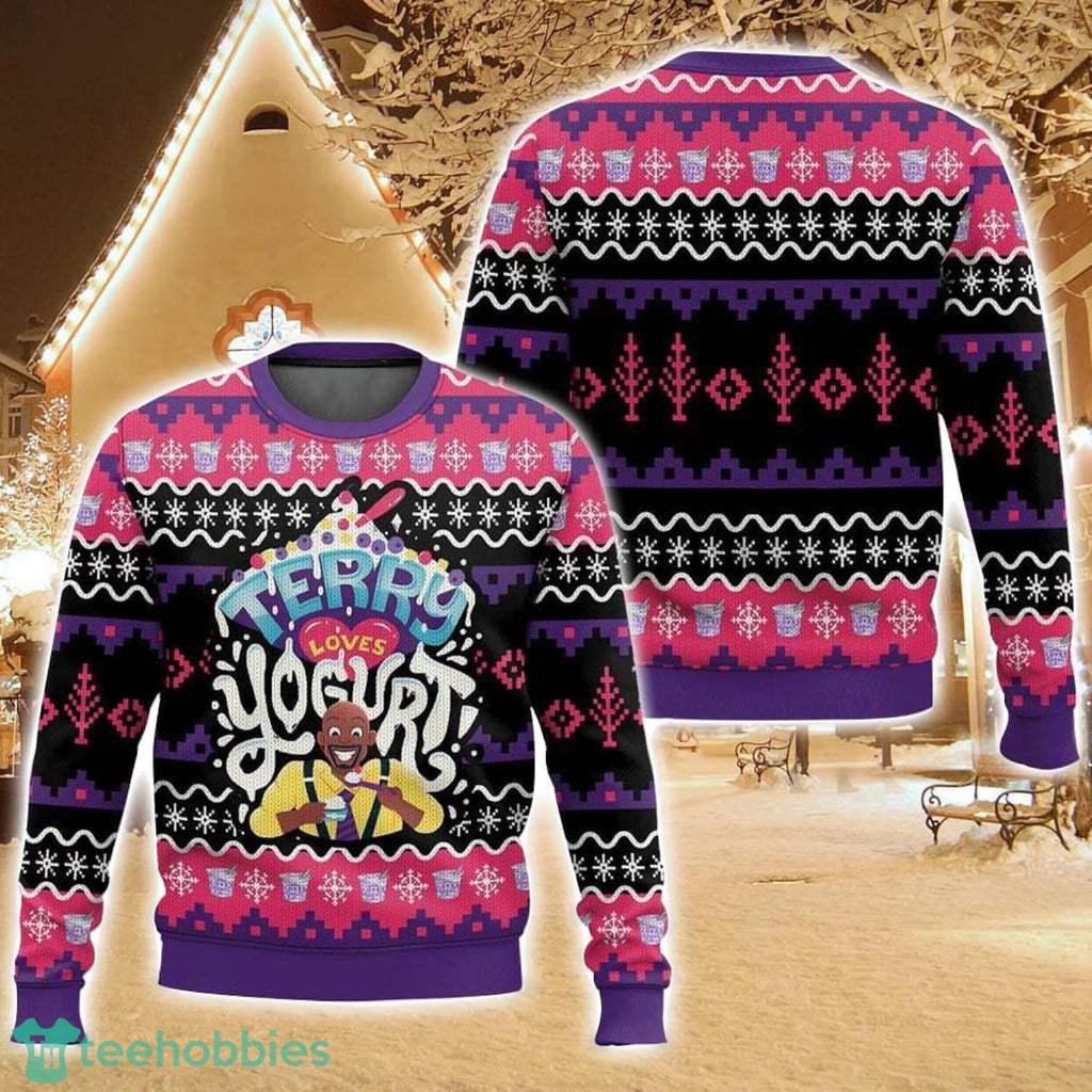 Terry loves Yogurt! Terry Jeffords Brooklyn Nine-Nine Ugly Christmas Sweater For Men And Women Christmas Holiday Gift Family Gift