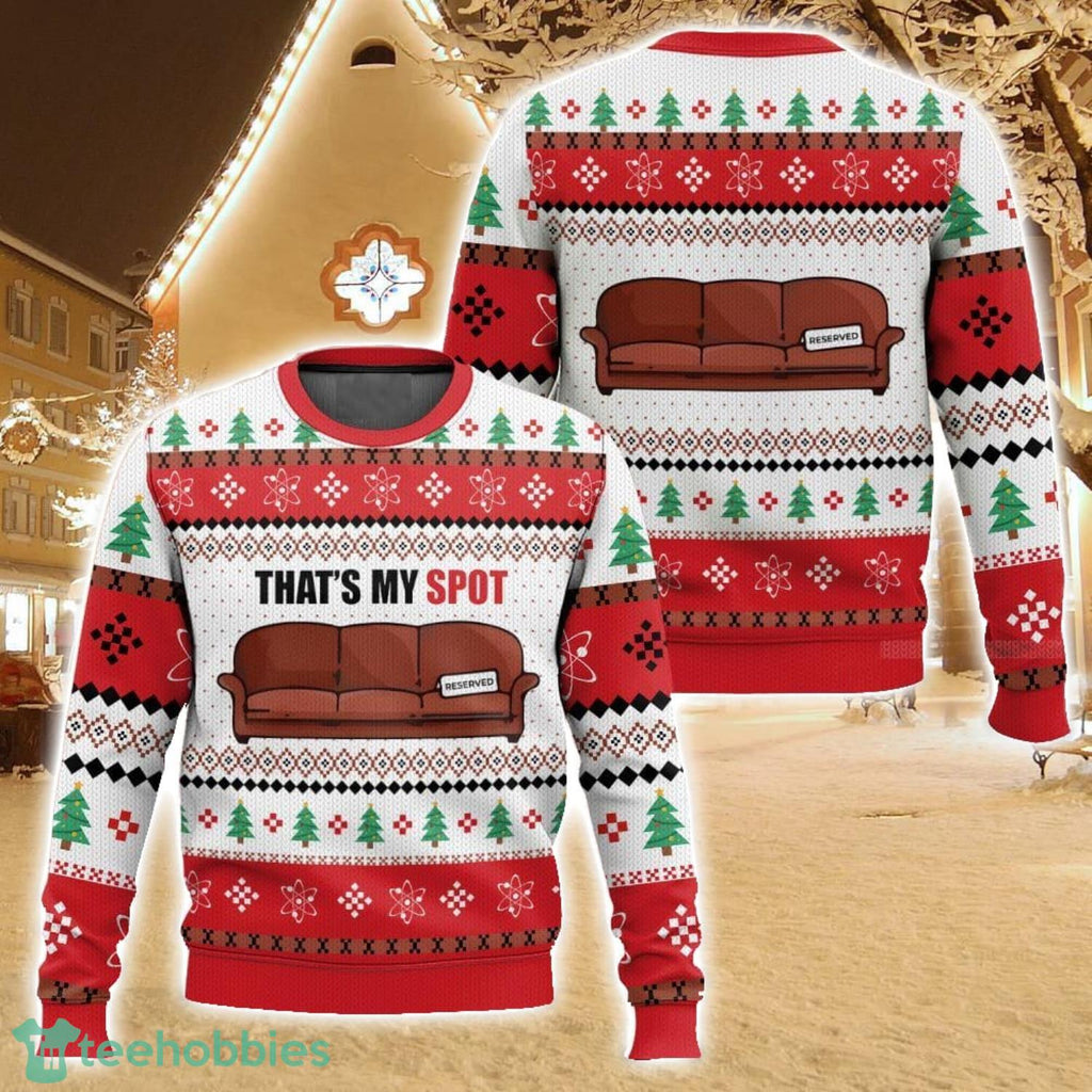 That’s My Spot Sheldon Cooper The Big Bang Theory Ugly Christmas Sweater For Men And Women Christmas Holiday Gift Family Gift