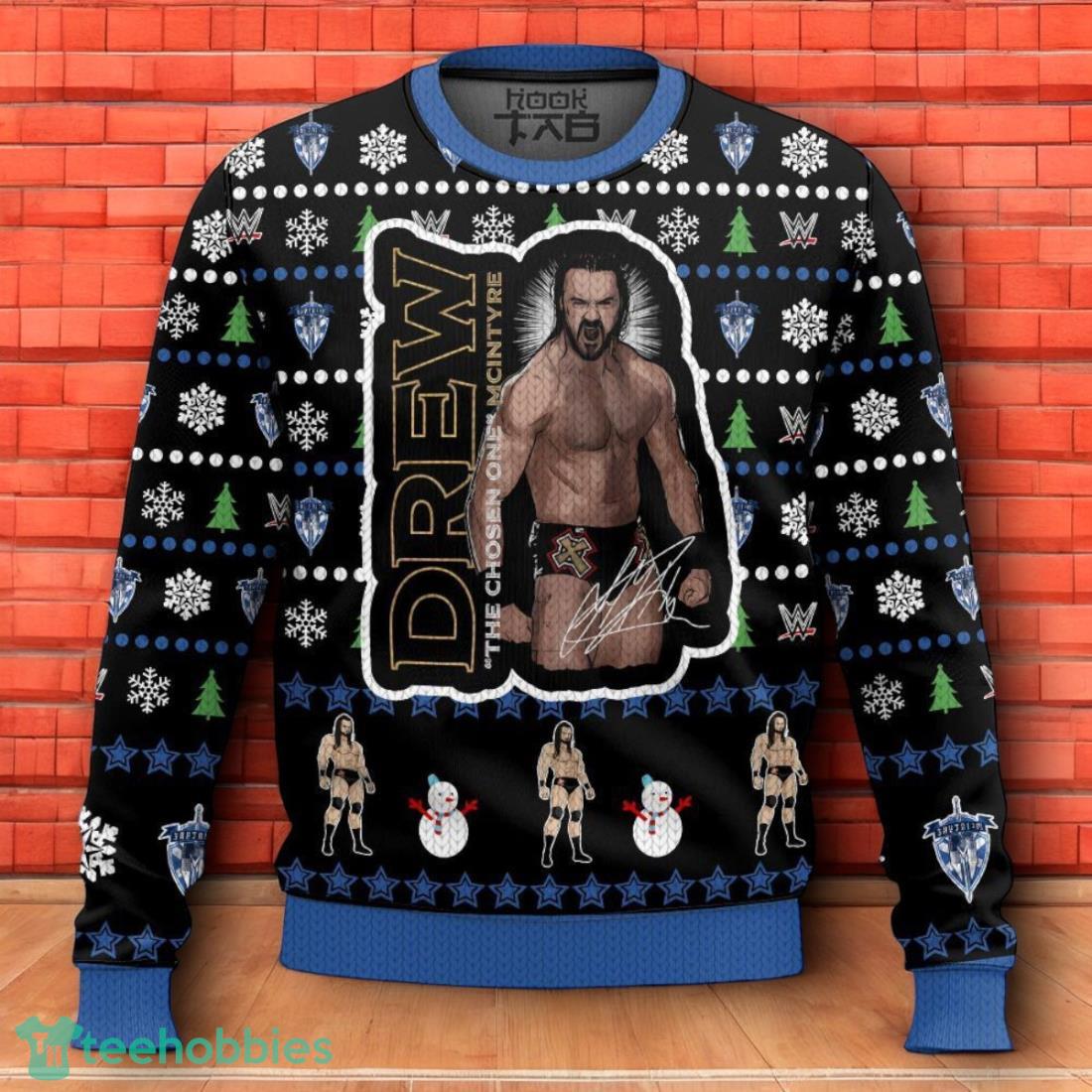 The Chosen One Drew McIntyre Ugly Christmas Sweater 3D Design For Men Women