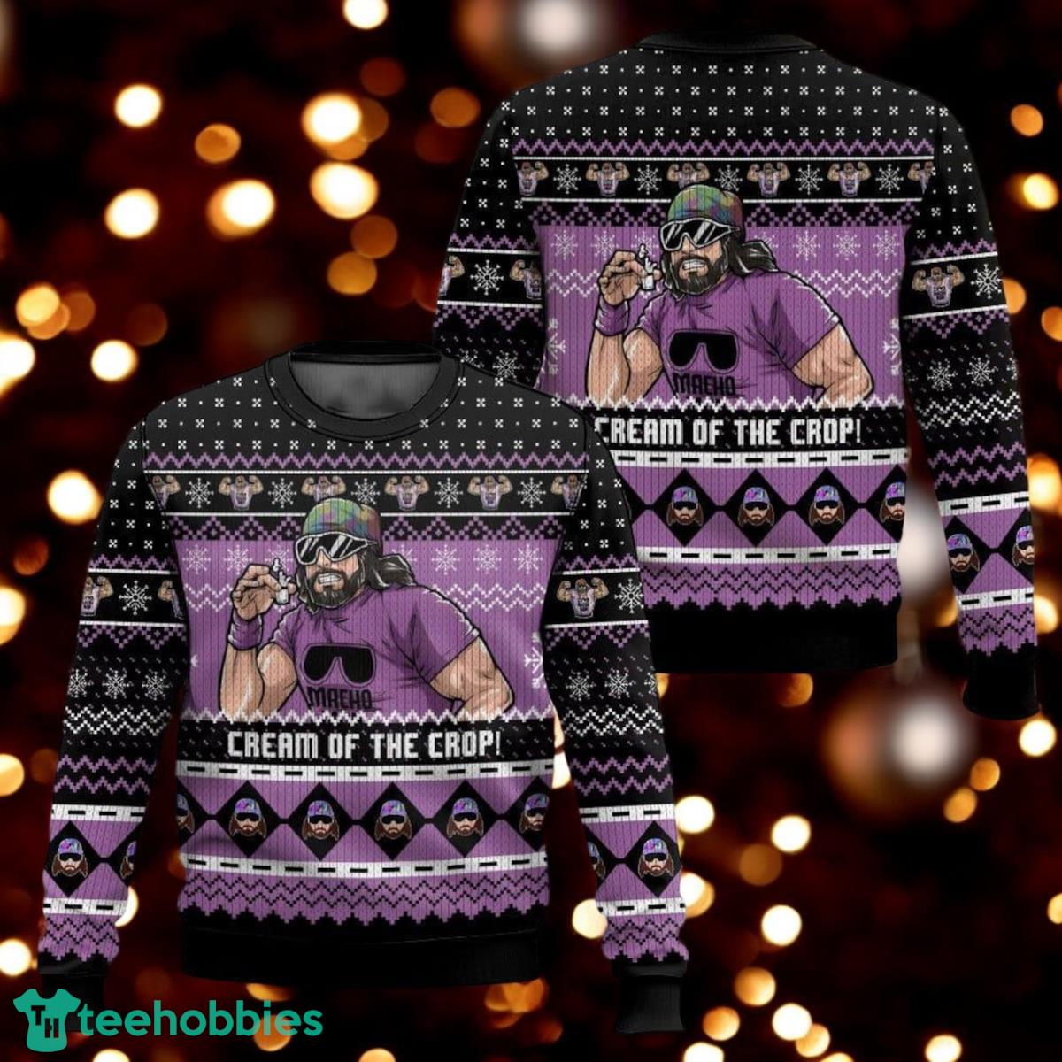 The Cream Of The Crop Ugly Christmas Sweater Macho Man Randy Savage 3D Sweater