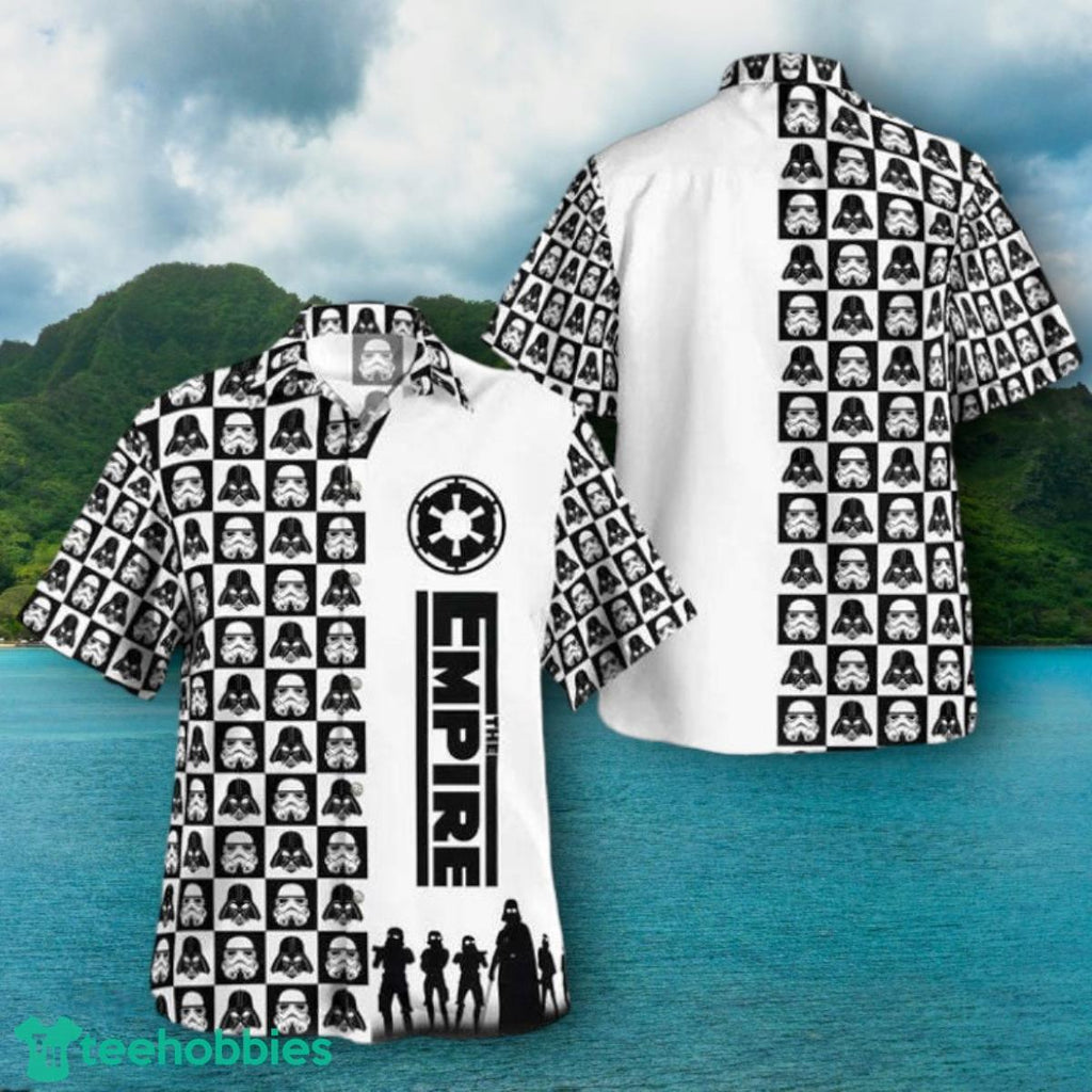 The Empire Pattern Black White Hawaiian Shirt Impressive Gift