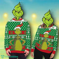 The Grinch Christmas 3D Ugly Thicken Sweater For Men Womens