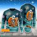 The Halloween Coming Jack Skellington White Castle 3D Sweater For Men Women