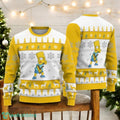 The Simpson Family Ugly Christmas Sweater Bart Simpson Christmas Yellow Sweater