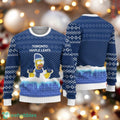 The Simpson Family Ugly Christmas Sweater Homer Simpson Christmas Sweater Toronto Maple Leafs Sweater