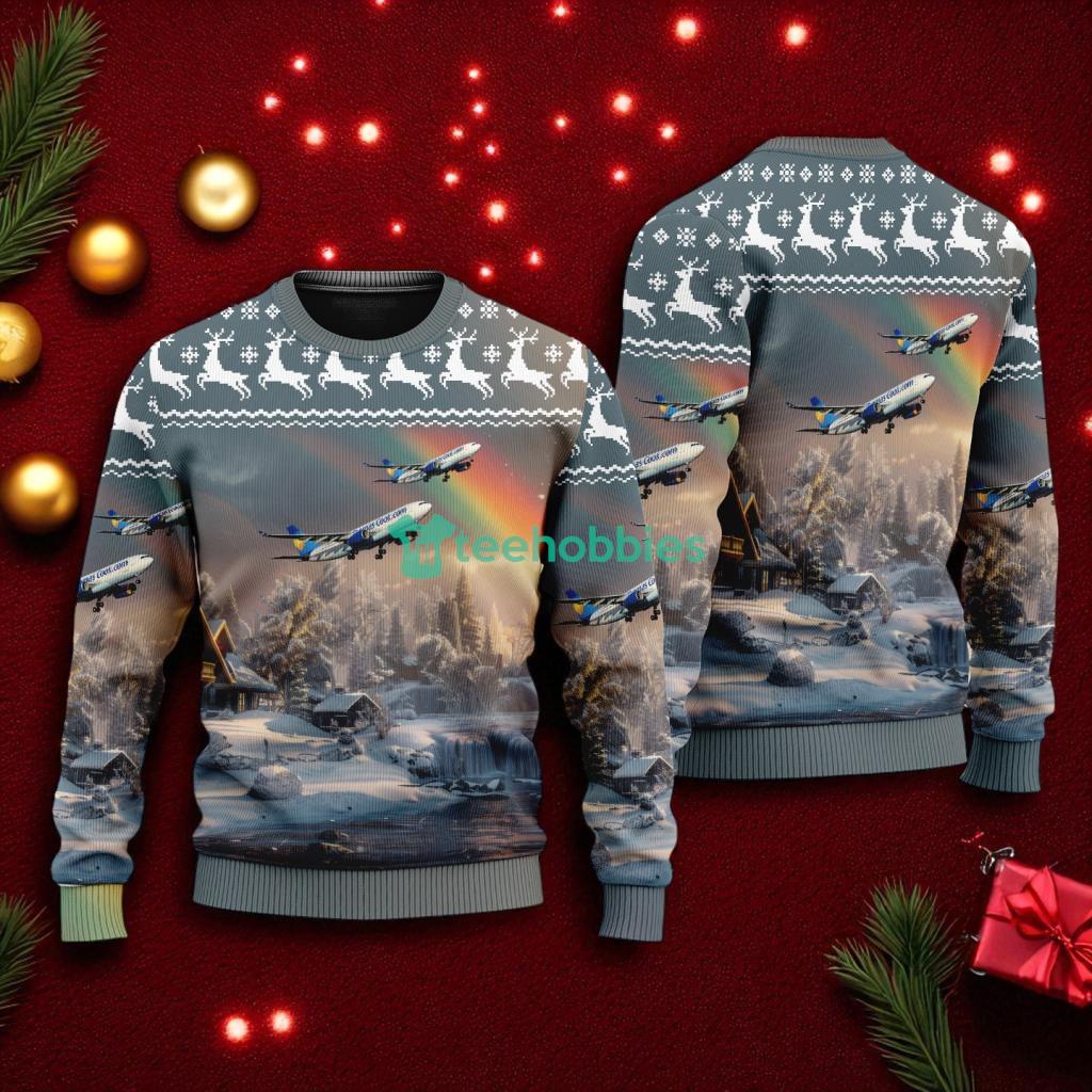 Thomas Cook Airlines Airbus A American Airlines Christmas House Under The Rainbow Ugly Sweater For You