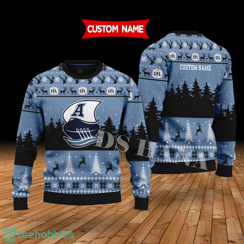 Toronto Argonauts Custom Name Merry Xmas Sweater For Soccer Sport Team’s Fans Sweater