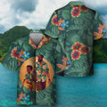 Tropical Flowers Black Dad And Son Hawaiian Shirt Impressive Gift