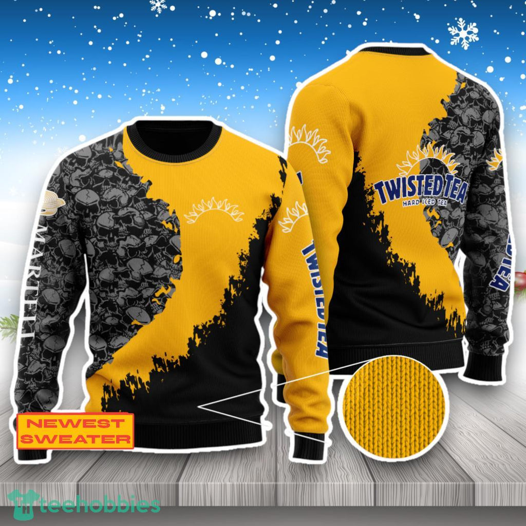 Twisted Tea Skull Halloween 3D Sweater For Men Women