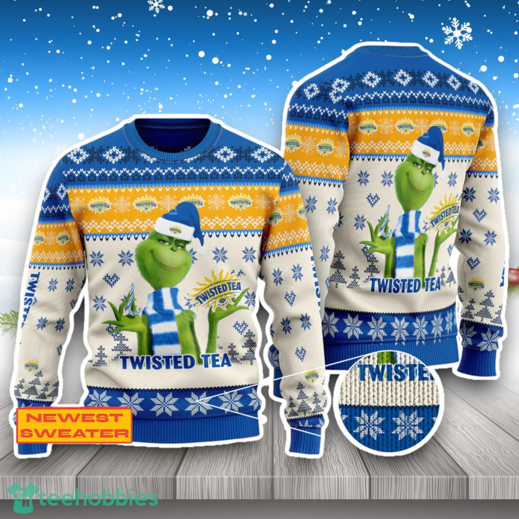 Twisted Tea The Grinch Ugly Christmas Sweater Trending For Fans