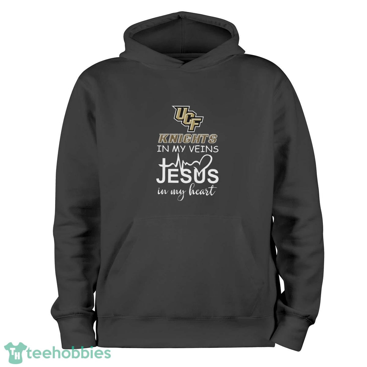 UCF Knights In My Veins Jesus In My Heart Unisex , , , Long Sleeve Tee
