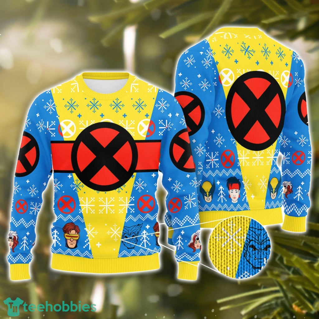 Ugly Christmas Sweater Professor X Wolverine Cyclops Ugly Christmas Sweater Holiday Sweater