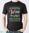 Ugly Christmas Sweater Women Ugly Wine Christmas Sweater for Women Wine is so Delightful Women’s Cute Christmas Sweater
