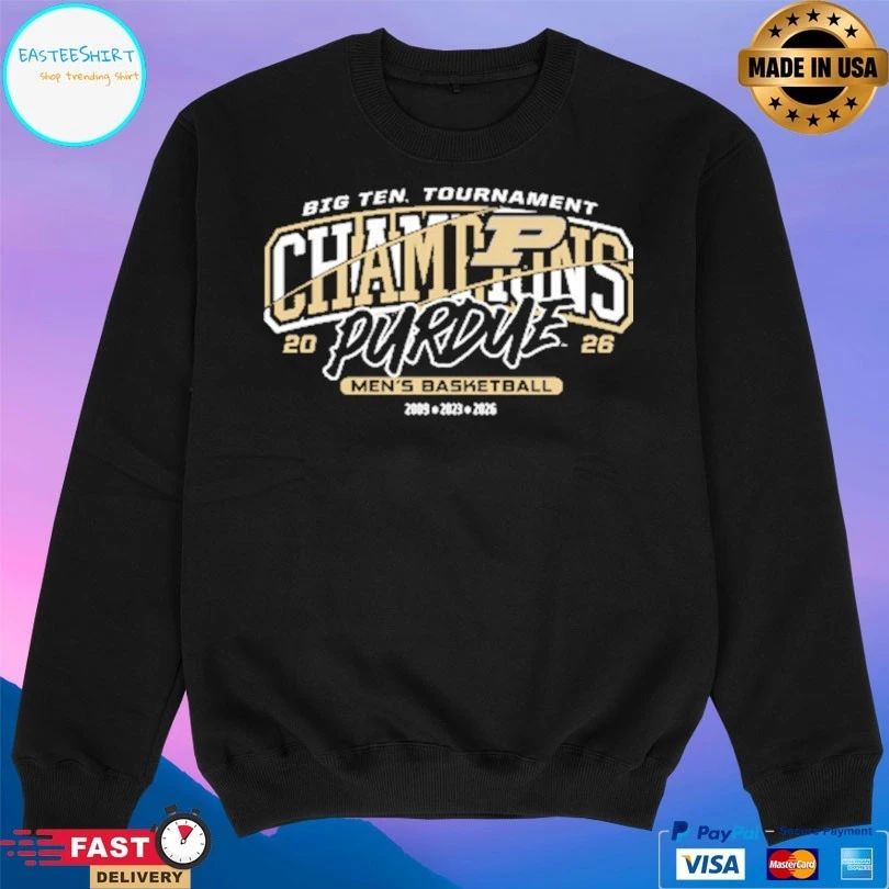 Big Ten Tournament Champions Purdue Men’s Basketball 2026 T-shirts