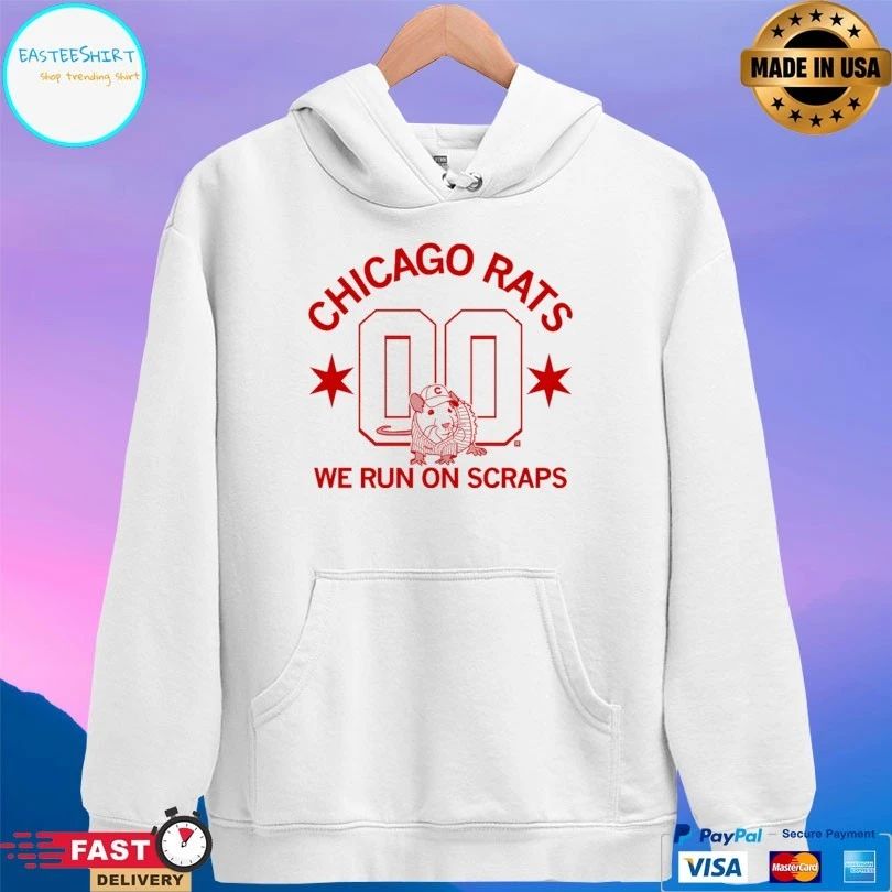 Chicago Rats We Run On Scraps T-shirt