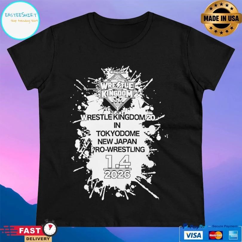 Wrestle Kingdom 20 In Tokyo Dome New Japan Pro Wrestling 1 4 2026 T-shirts