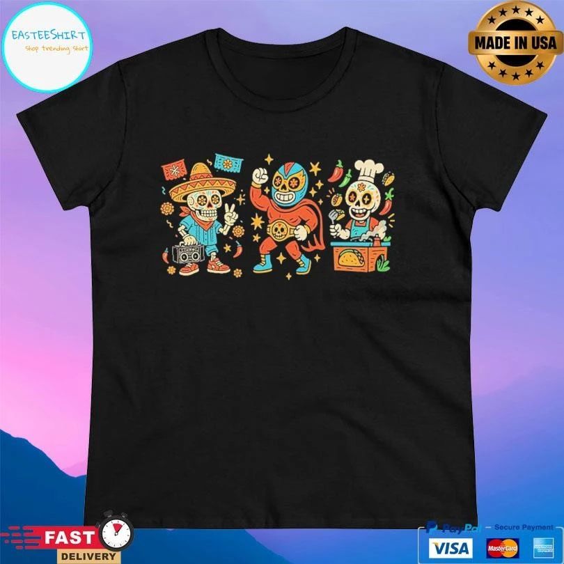 Los Tres Amigos Purp Pari T-shirts