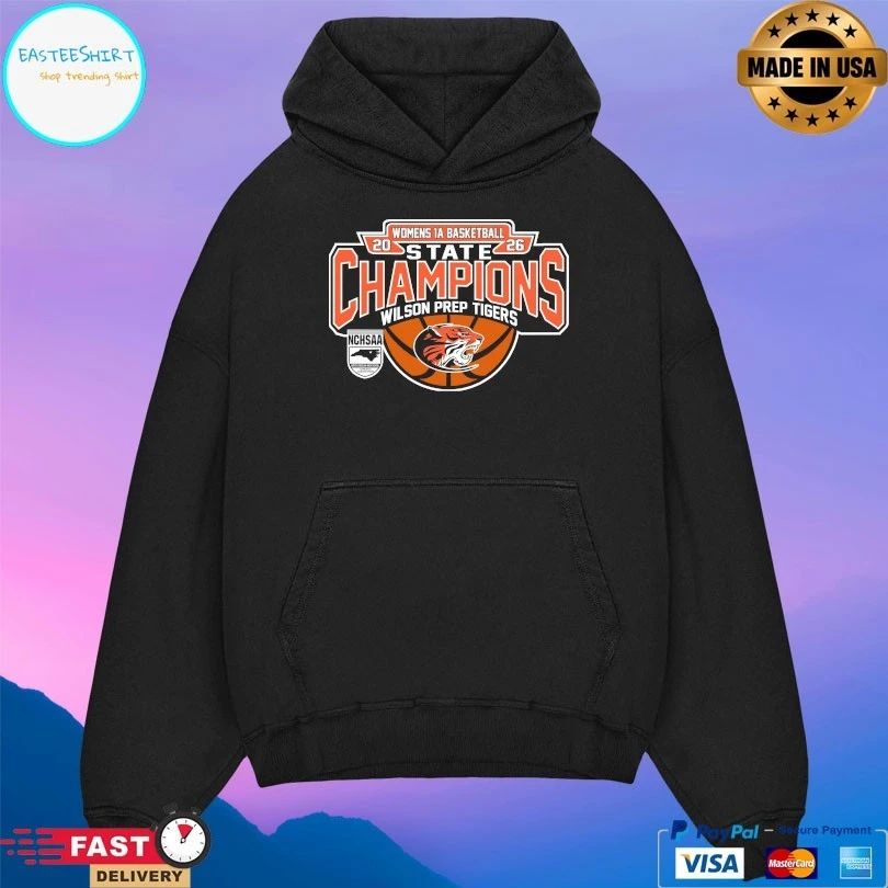NCHSAA Women’s 1a Basketball State Champions Wilson Prep Tigers 2026 T-shirts