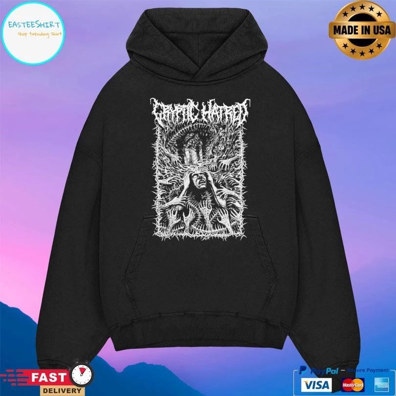 Cryptic Hatred Internal Torment B And W T-shirts