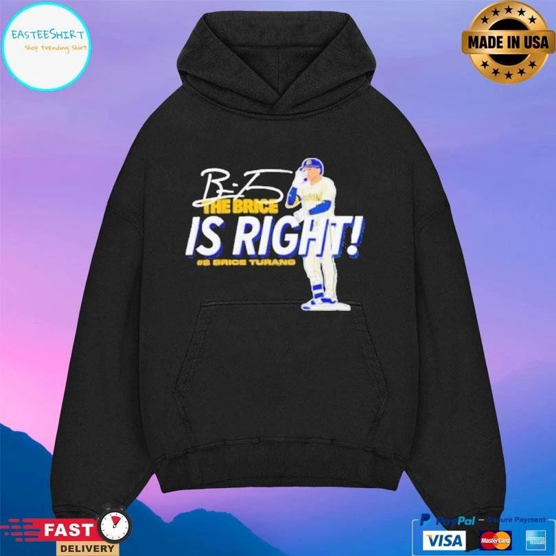 Brice Turang The Brice Is Right Milwaukee Brewers Baseball Signature T-shirts