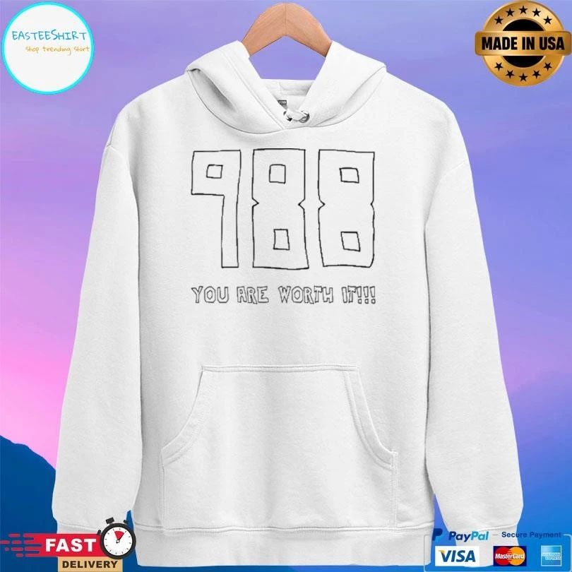 Mack Hollins 988 You Are Worth It T-shirts