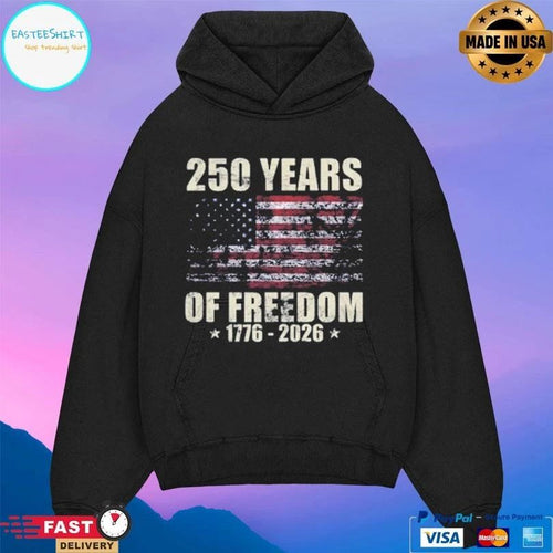 250 Years Of Freedom 1776-2026 Flag America T-shirts