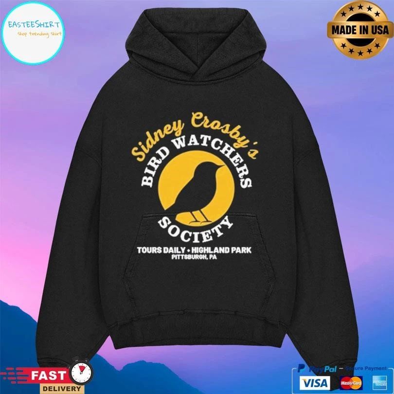 Jamie Sidney Crosby Bird Watchers Society Tours Daily Highland Park Pittsburgh Pa T-shirts