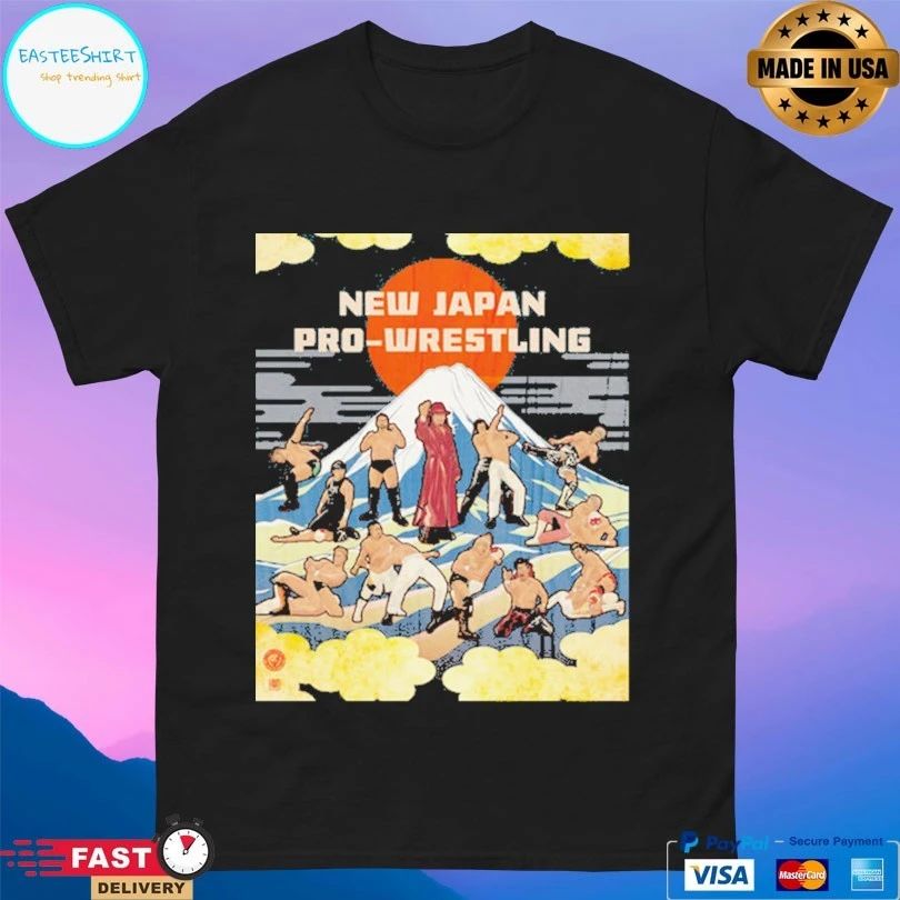 New Japan Painting Sun And Mt Fuji T-shirt