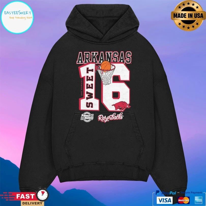 Arkansas Razorbacks 2026 Ncaa March Madness Sweet 16 T-shirt