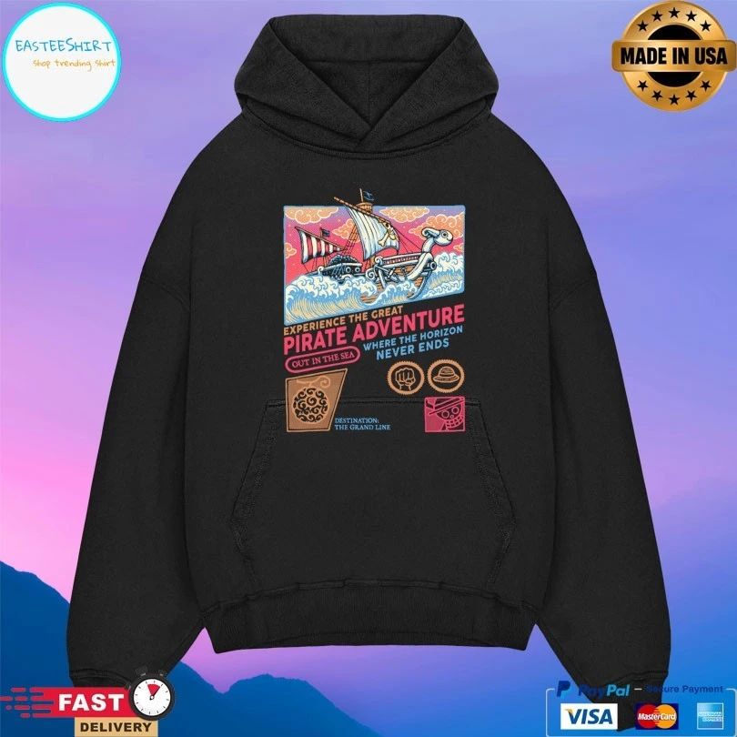 Experience The Great Pirate Adventure Out In The Sea Where The Horizon Never Ends T-shirt