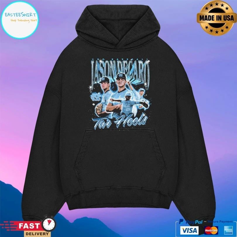 Unc Baseball Jason Decaro Tar Heels T-shirt