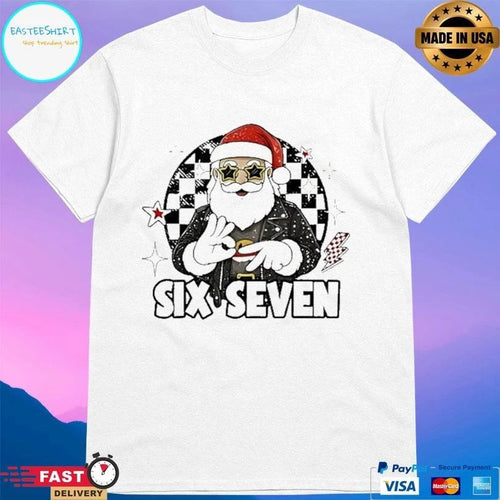 67 Meme Xmas Six Seven Santa Christmas 2025 T-shirts