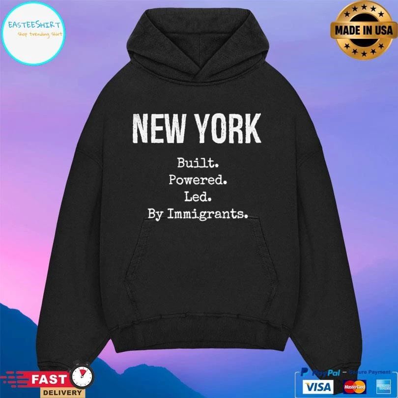 Zohran Mamdani New York Built Powered Led By Immigrants T-shirts