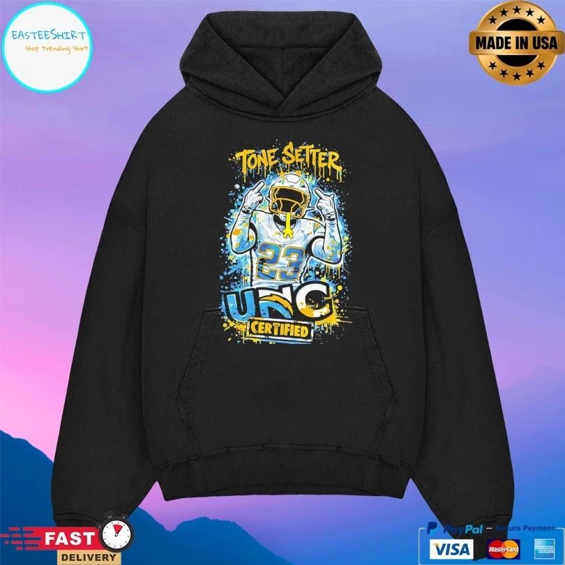 Tony Jefferson Los Angeles Chargers Tone Setter 23 Unc Certified T-shirts