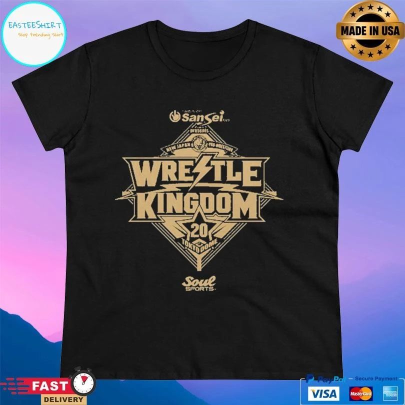 Sansei Presents New Japan Pro Wrestling Wrestle Kingdom 20 Tokyo Dome Soul Sports T-shirts