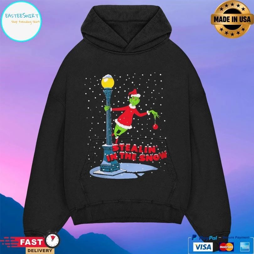 Grinch Stealing In The Snow Christmas 2025 T-shirts