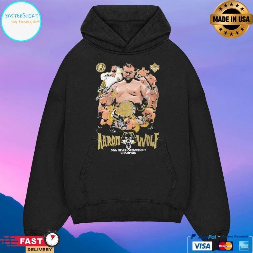 Aaron Wolf 50th Never Openweight Champion T-shirts